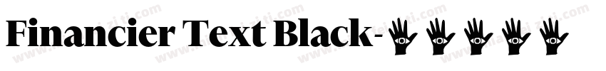 Financier Text Black字体转换